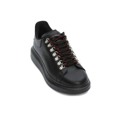 ALEXANDER MCQUEEN OVERSIZED SNEAKER 'WITH HOOK EYELETS/BLACK'