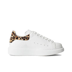 ALEXANDER MCQUEEN OVERSIZED SNEAKER 'WHITE LEOPARD SUEDE'