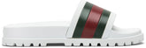 Gucci Web Slide White