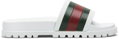 Gucci Web Slide White