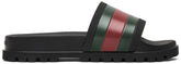 Gucci Web Slide Black