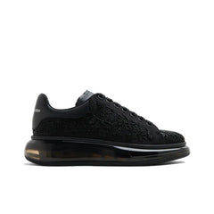 ALEXANDER MCQUEEN OVERSIZED SNEAKER 'BLACK ALL OVER BOTANICAL BEADS'