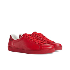 GUCCI ACE 'INTERLOCKING G - HIBISCUS RED'