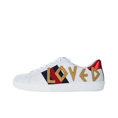 GUCCI ACE EMBROIDERED 'LOVED'