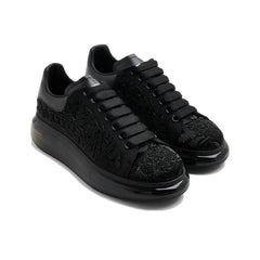 ALEXANDER MCQUEEN OVERSIZED SNEAKER 'BLACK ALL OVER BOTANICAL BEADS'