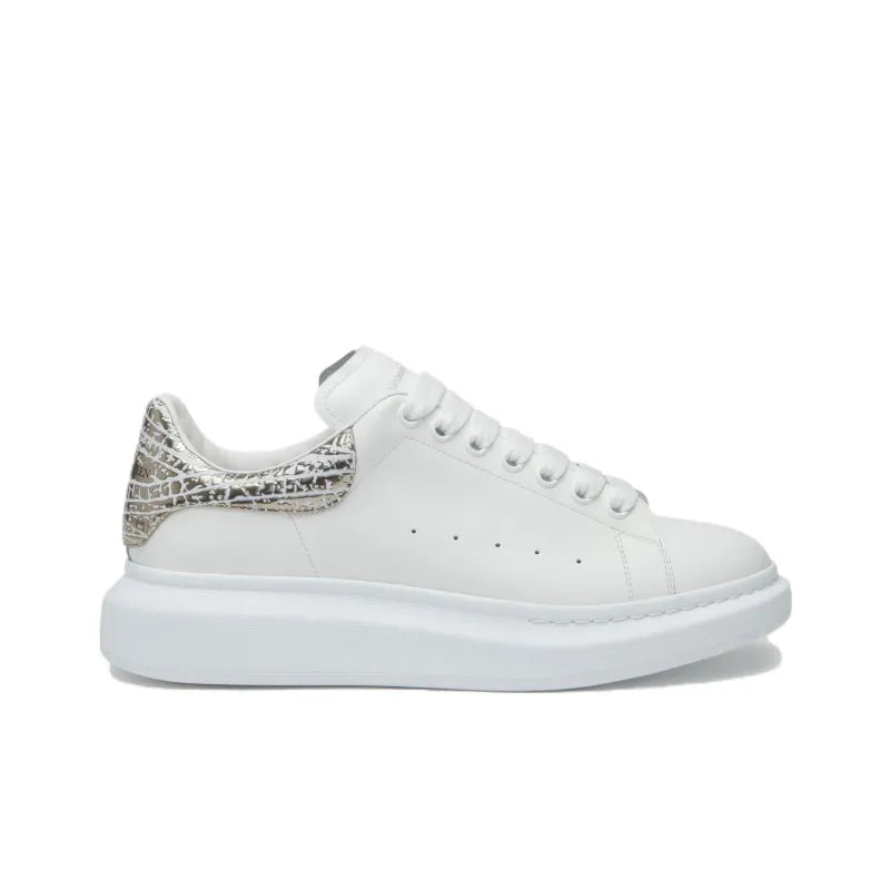 ALEXANDER MCQUEEN OVERSIZED SNEAKER 'WHITE SILVER CROC'