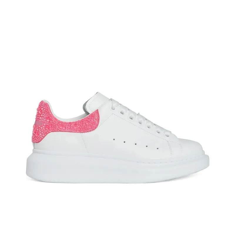 ALEXANDER MCQUEEN OVERSIZED SNEAKER 'WHITE PINK GLITTER'
