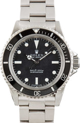 Vintage Rolex Submariner 5513 Feet First Black Dial