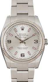 Rolex Air-King 114234 Silver Arabic Dial