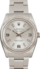 Rolex Air-King 114234 Silver Arabic Dial