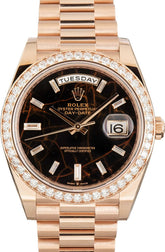 Rolex Day-Date 40 Ref 228345 Eisenkiesel Diamond Dial