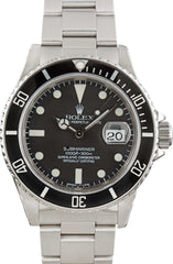 Used Rolex Submariner 16800 Stainless Steel Oyster