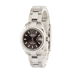 Ladies Rolex Datejust Ref 279160 Dark Grey Dial