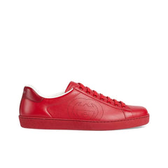 GUCCI ACE 'INTERLOCKING G - HIBISCUS RED'