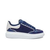 ALEXANDER MCQUEEN OVERSIZED SNEAKER LEATHER 'BLUE WHITE'