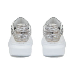 ALEXANDER MCQUEEN OVERSIZED SNEAKER 'WHITE SILVER CROC'