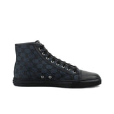 GUCCI GG CANVAS HIGH TOP 'GREY BLACK'