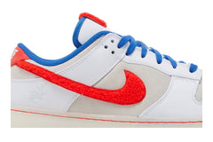 NIKE DUNK LOW ‘WHITE/CRIMSON-VARSITY ROYAL’