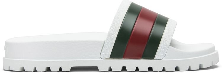 Gucci Web Slide White