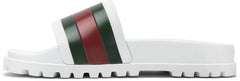 Gucci Web Slide White