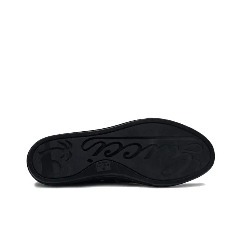 GUCCI GG CANVAS LOW 'GREY BLACK'
