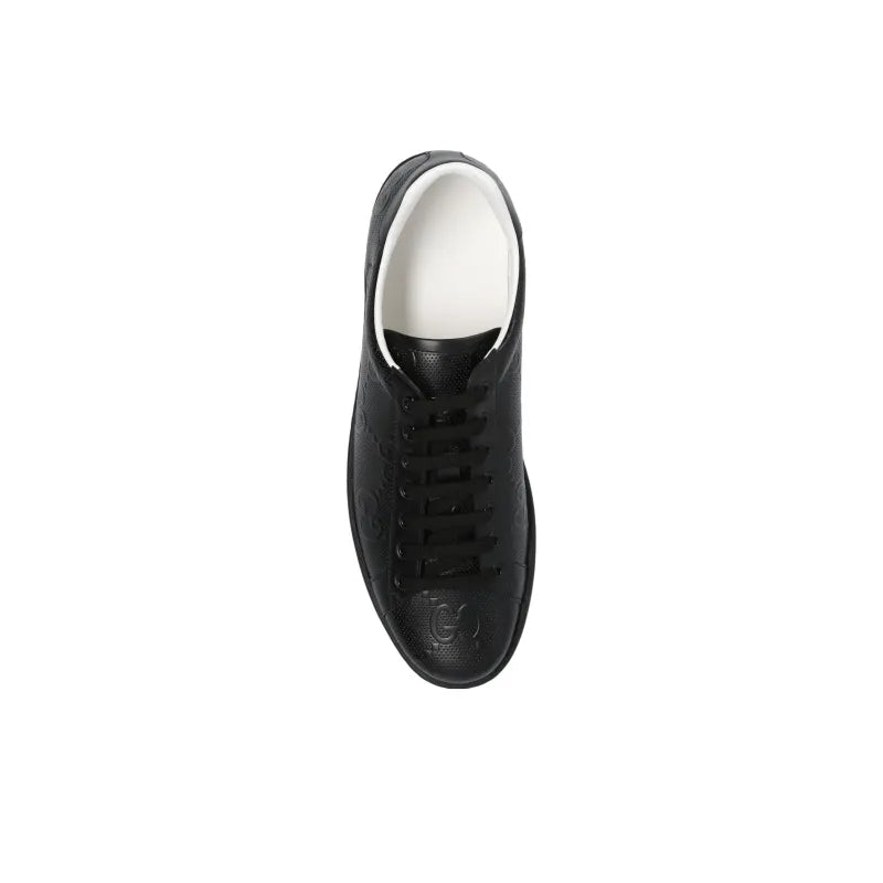 GUCCI ACE 'GG EMBOSSED-BLACK'