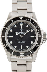 Vintage Rolex Submariner 5513 Feet First Black Dial