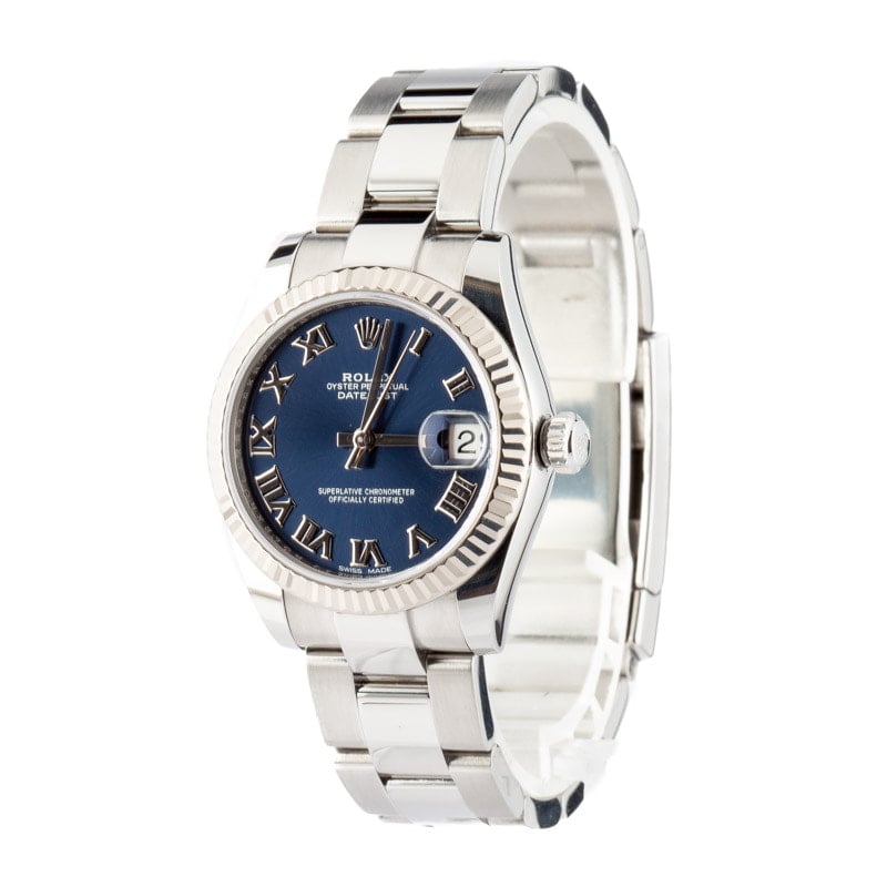 Rolex Datejust 178274 Blue Roman Dial