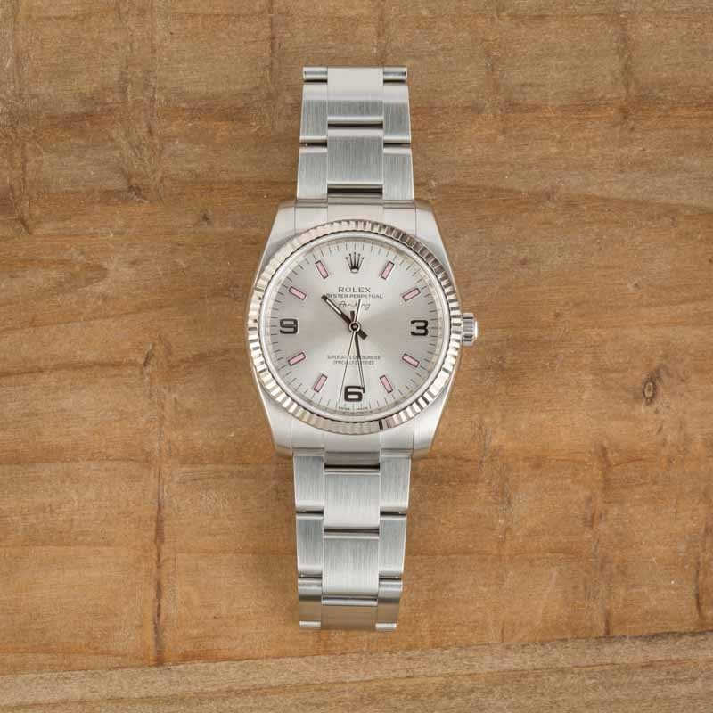Rolex Air-King 114234 Silver Arabic Dial