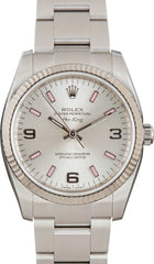 Rolex Air-King 114234 Silver Arabic Dial