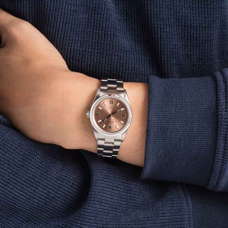 Rolex Air-King 14000 Rose Dial