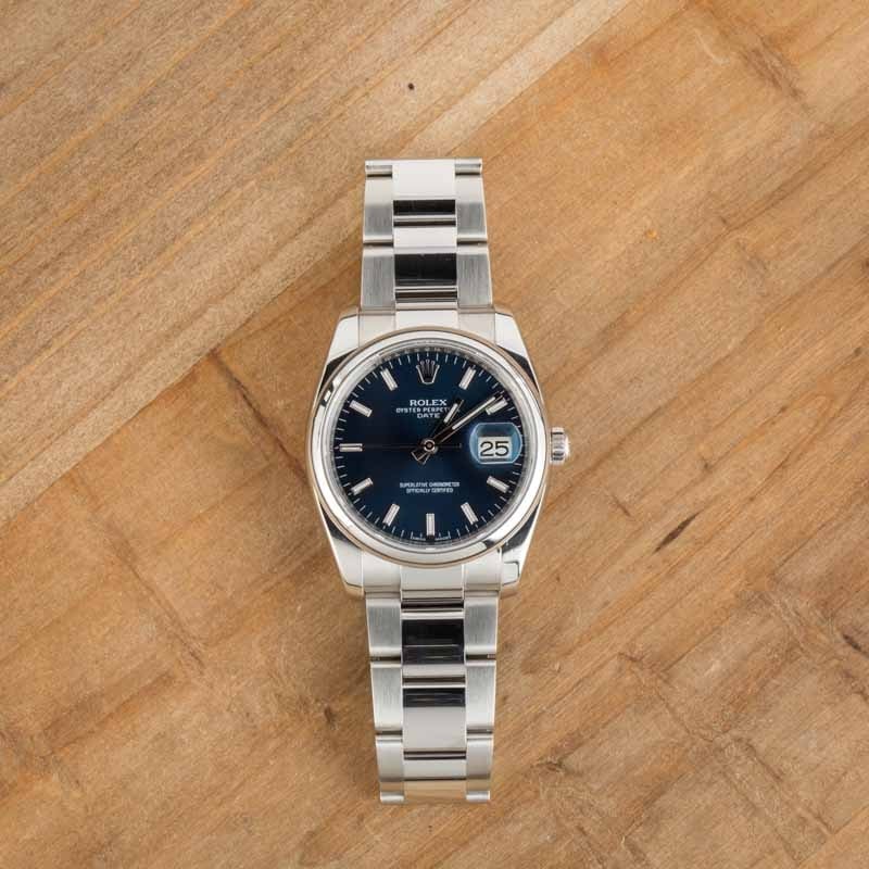 Rolex Date 115200 Blue