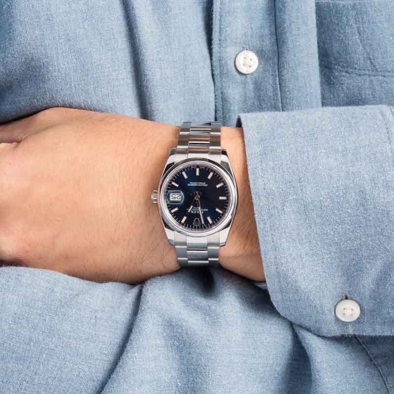 Rolex Date 115200 Blue