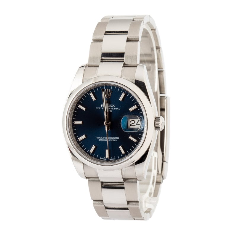 Rolex Date 115200 Blue