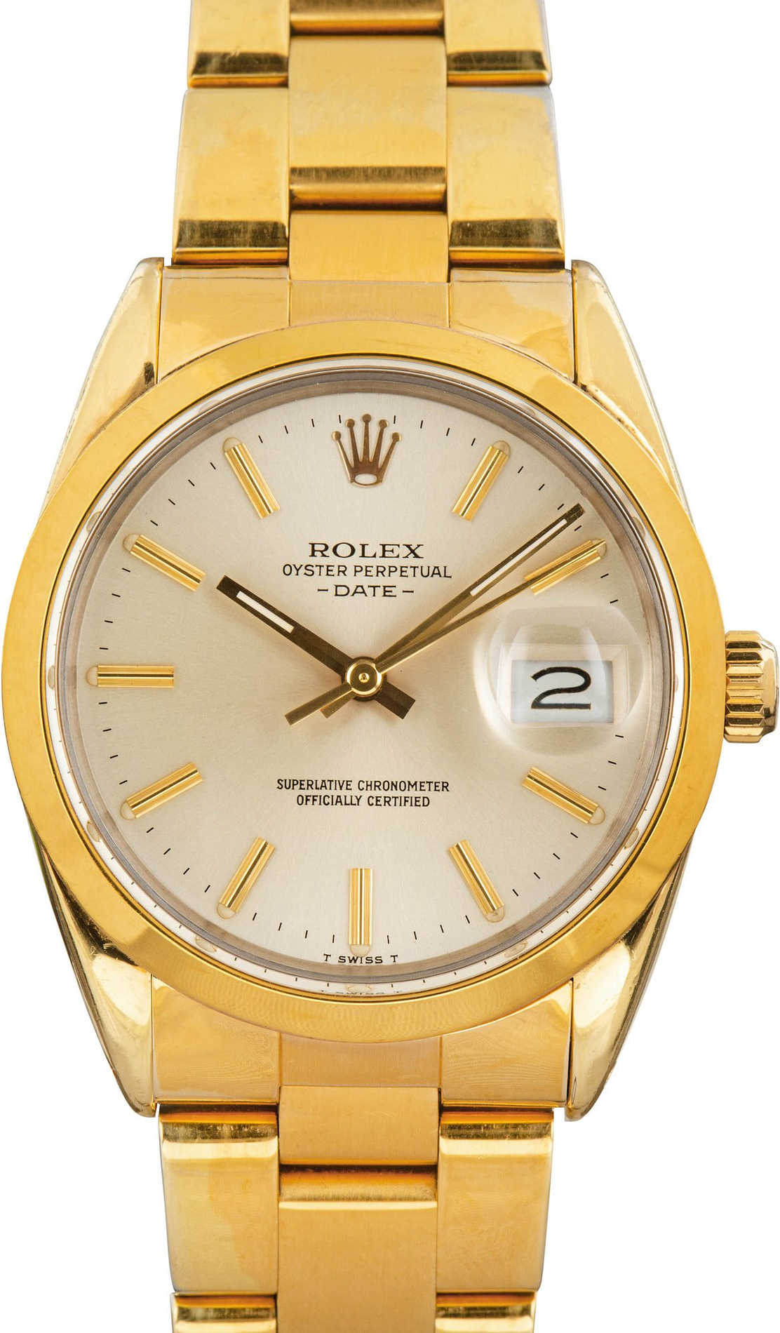 Rolex Date Ref 15505 Yellow Gold Shell