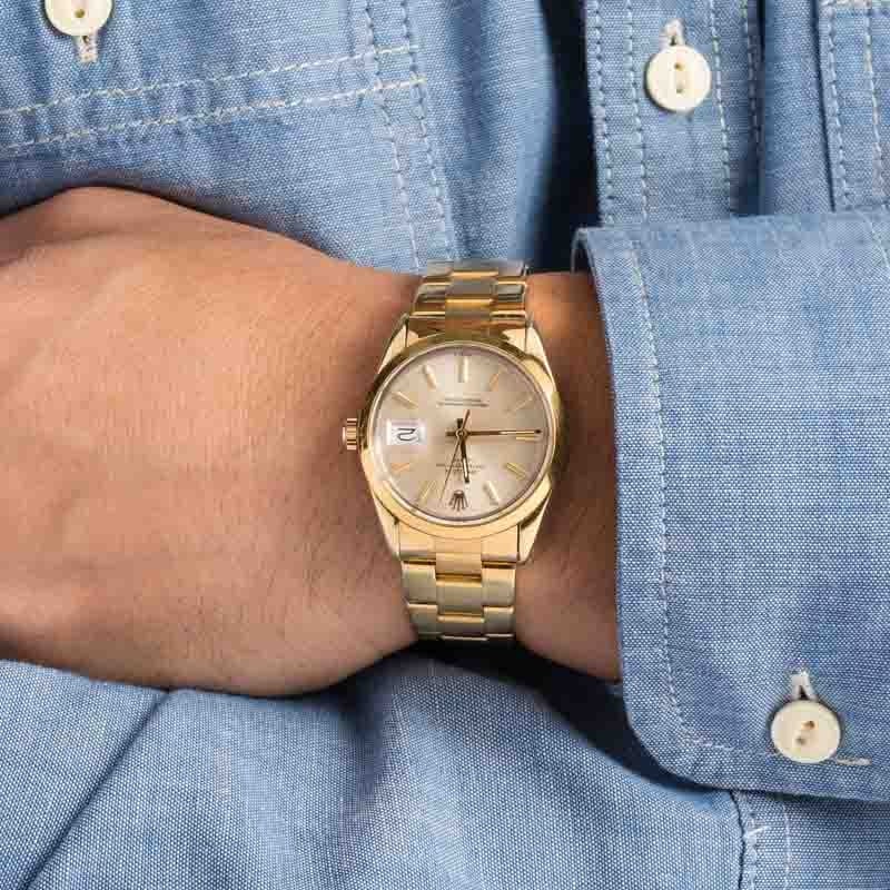 Rolex Date Ref 15505 Yellow Gold Shell