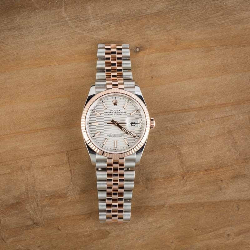 Rolex Datejust 36 Ref 126231 Fluted Motif Dial