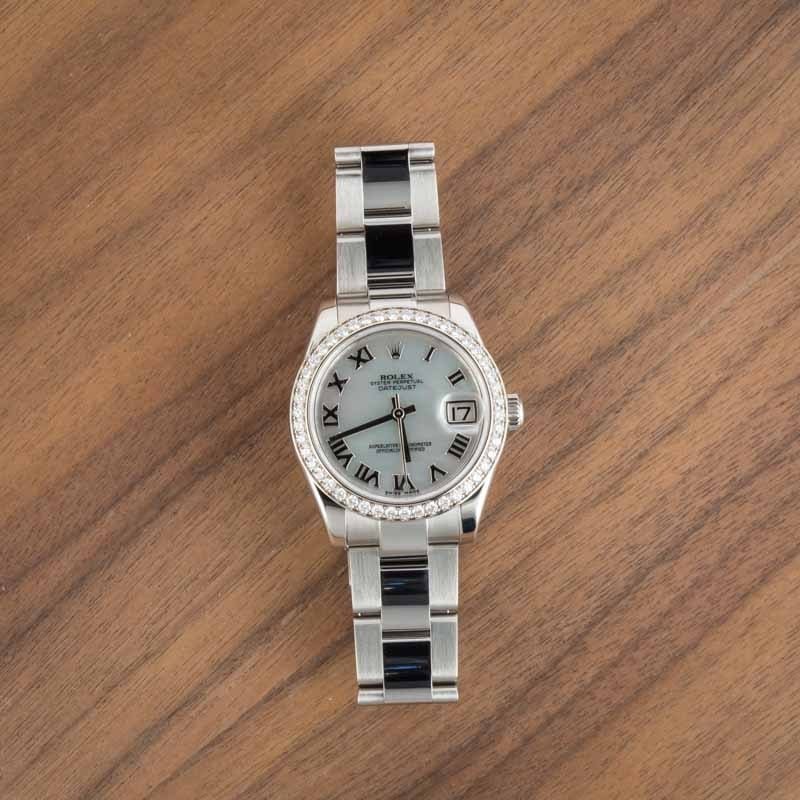 Rolex Datejust 31 ref 178384 Diamond Bezel