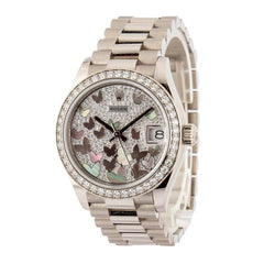 Rolex Datejust 31 Ref 278289 Diamond Paved Butterfly Dial