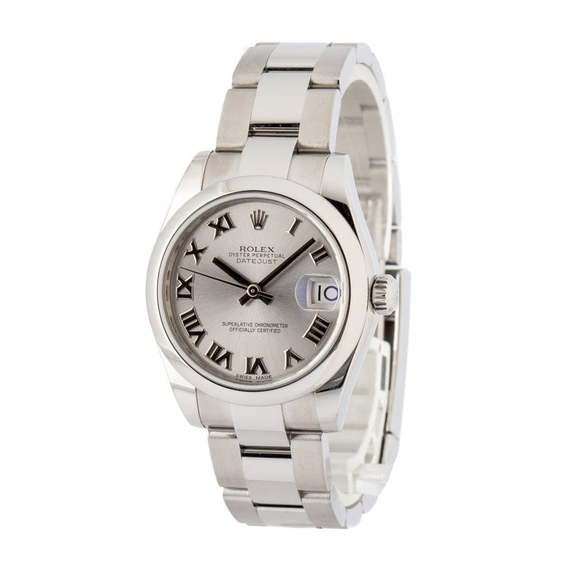 Rolex Datejust 31 Ref 178240 Rhodium Roman Dial