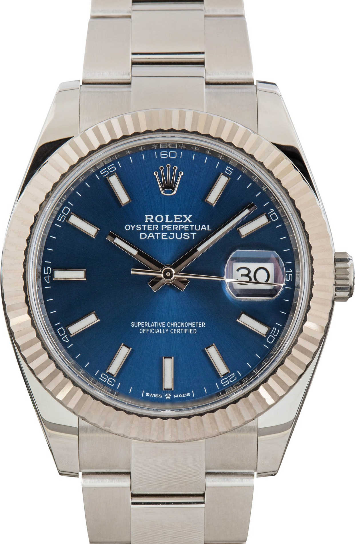 Rolex Datejust 41 Ref 126334 Blue Chromalight Dial