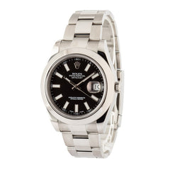 Pre-Owned Rolex Datejust II 116300 Black Dial