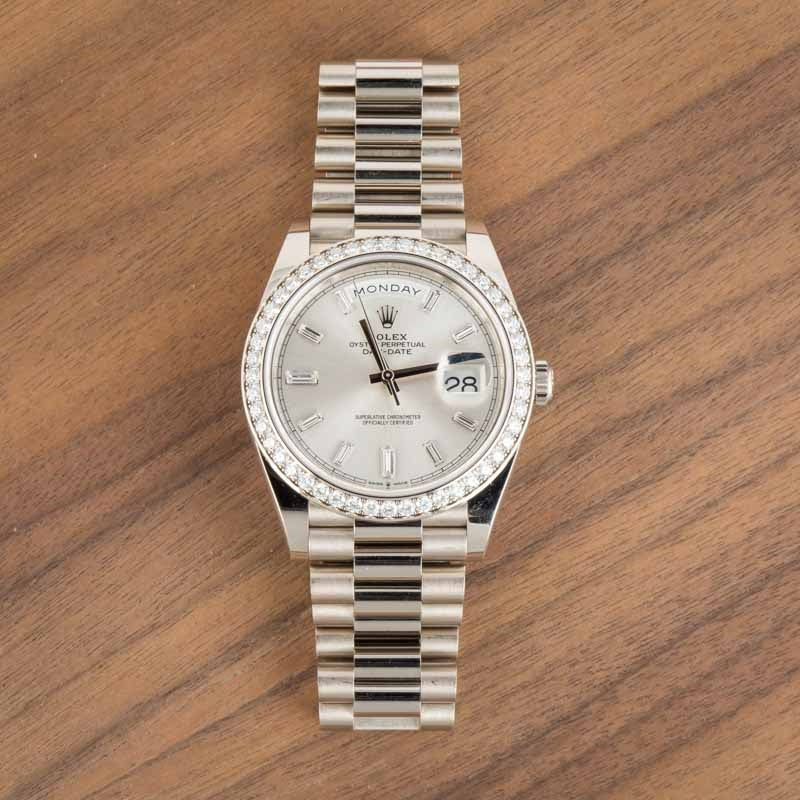 Rolex Day-Date 40 Ref 228349 18k White Gold