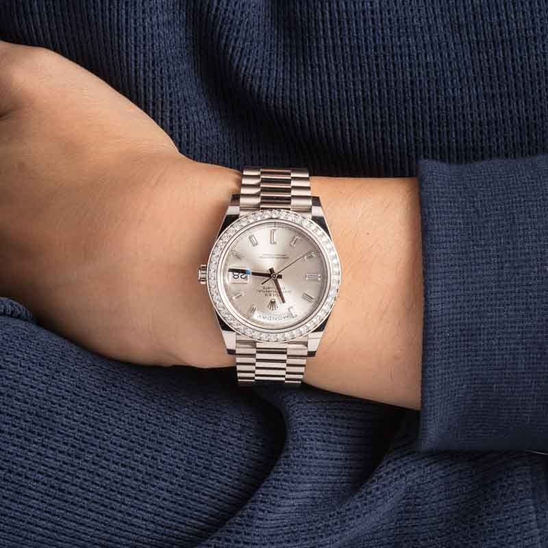 Rolex Day-Date 40 Ref 228349 18k White Gold
