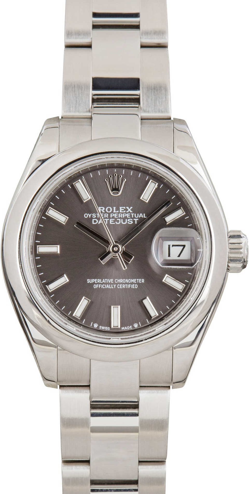 Ladies Rolex Datejust Ref 279160 Dark Grey Dial