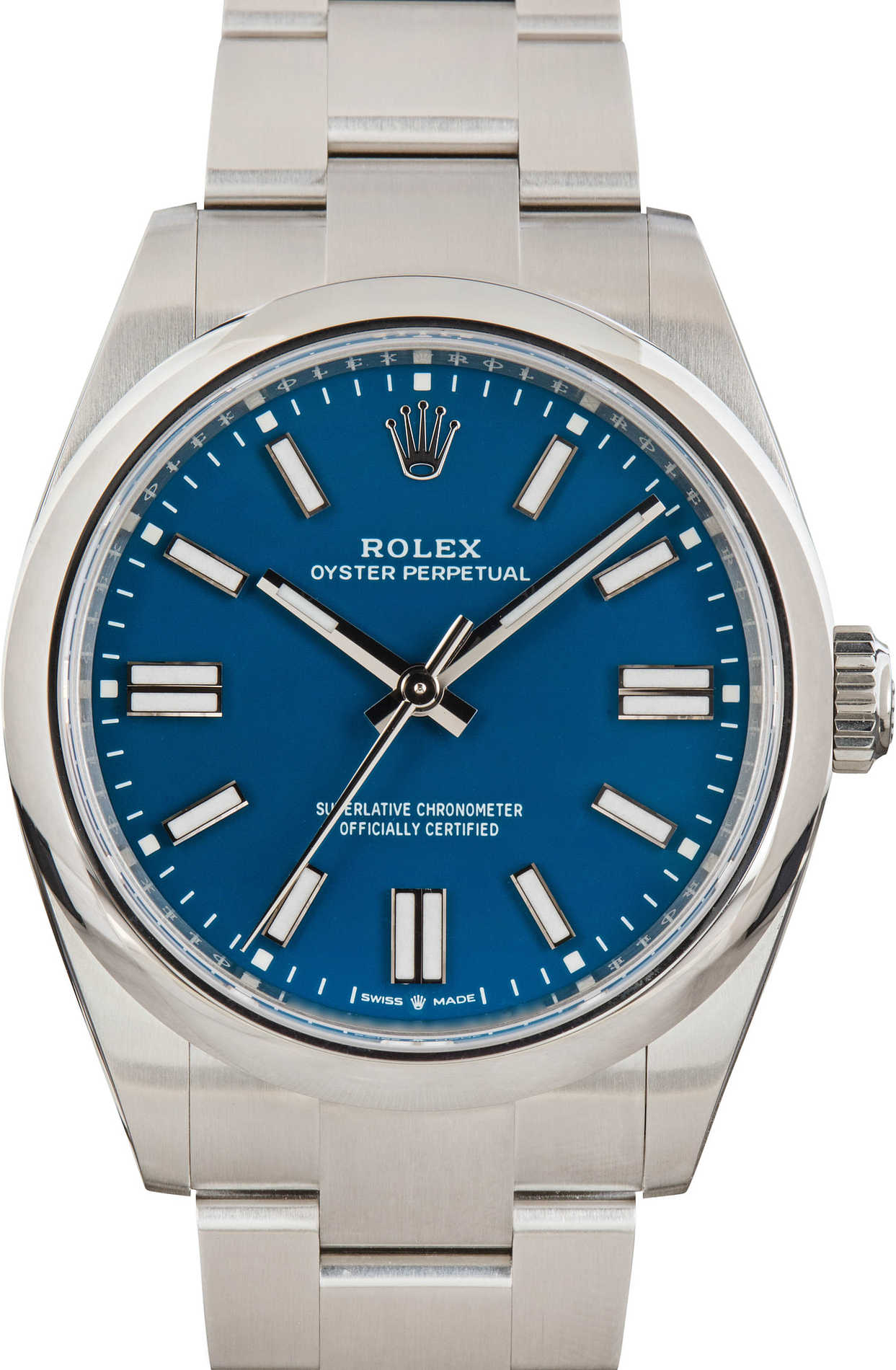 Rolex Oyster Perpetual 41 Ref 134300 Med Blue Dial