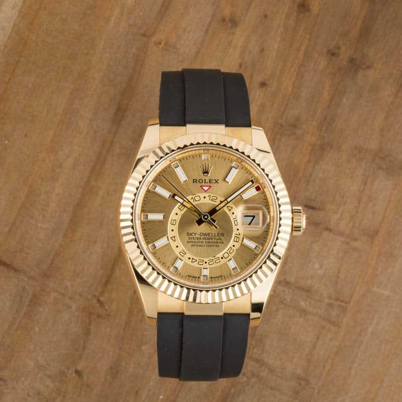 Rolex Sky-Dweller Ref 336238 Champagne Dial