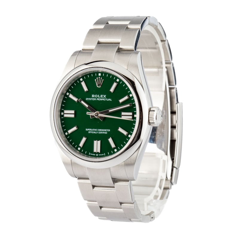 Rolex Oyster Perpetual 41 Ref 134300 Green Dial
