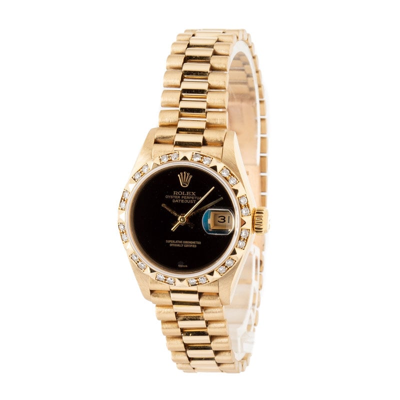 Rolex Lady Datejust 69258 18k Yellow Gold
