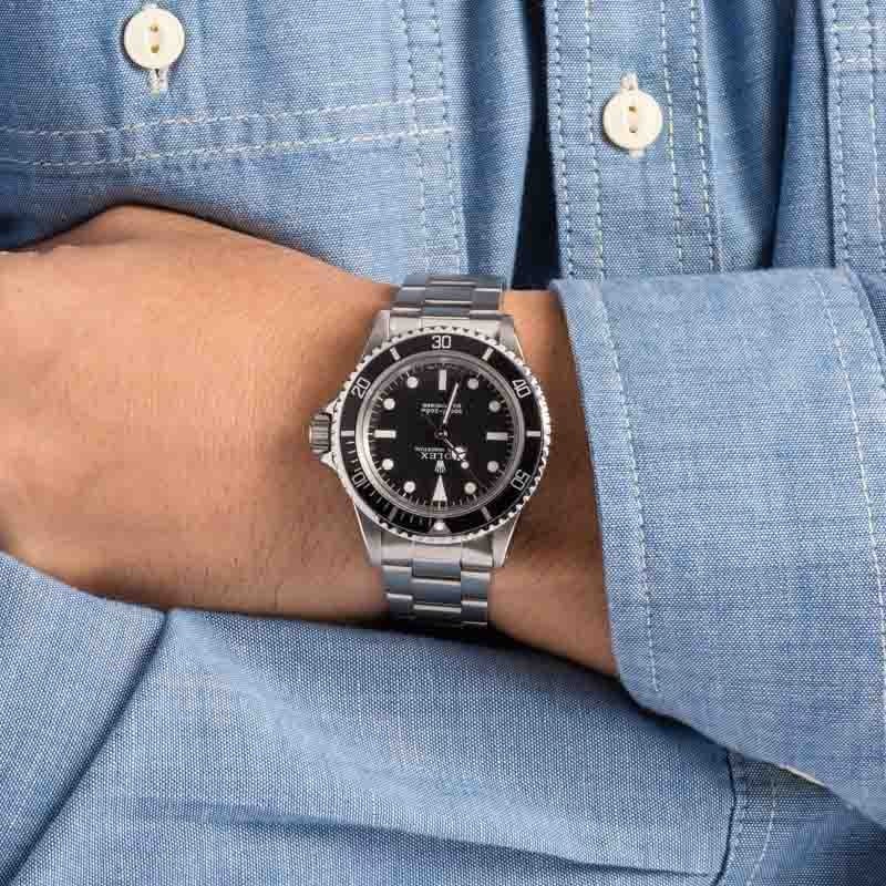 Vintage Rolex Submariner 5513 Feet First Black Dial